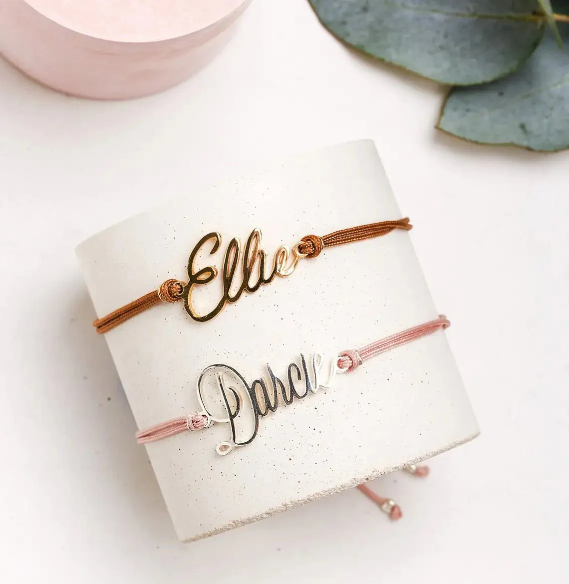 Elegant Cursive Name Rope Bracelet - Image 2