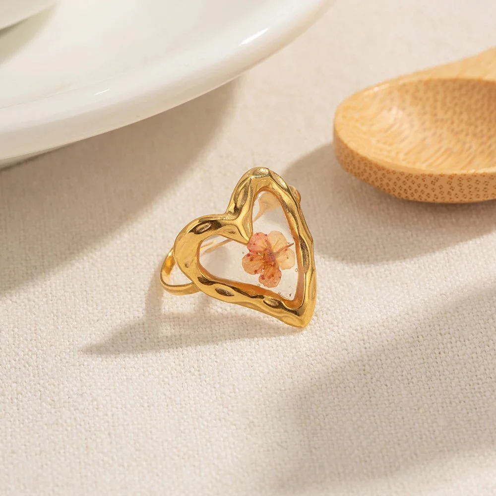 Elegant Floral Adjustable Rings - Image 8
