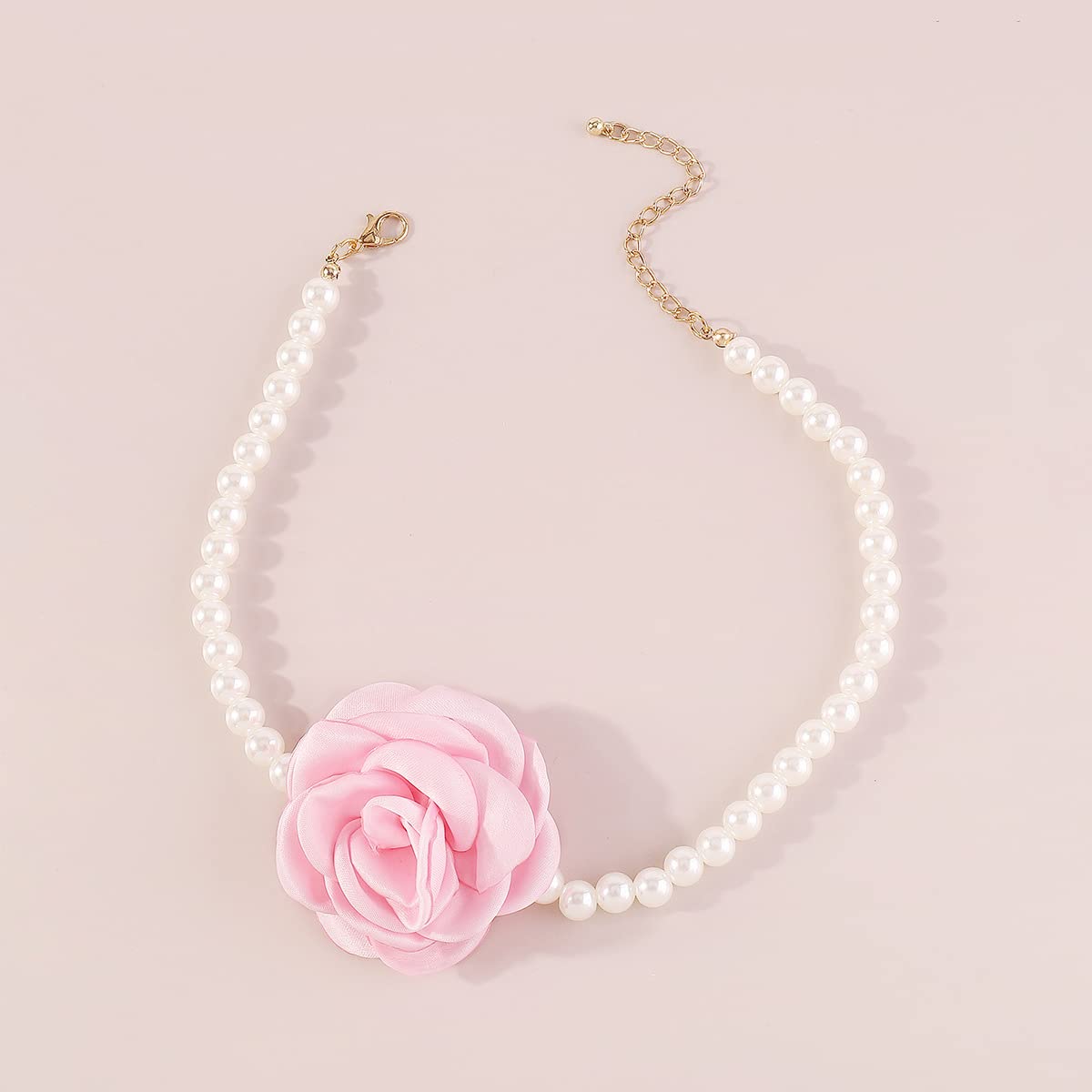 Elegant Pearl Floral Choker Necklace - Image 10