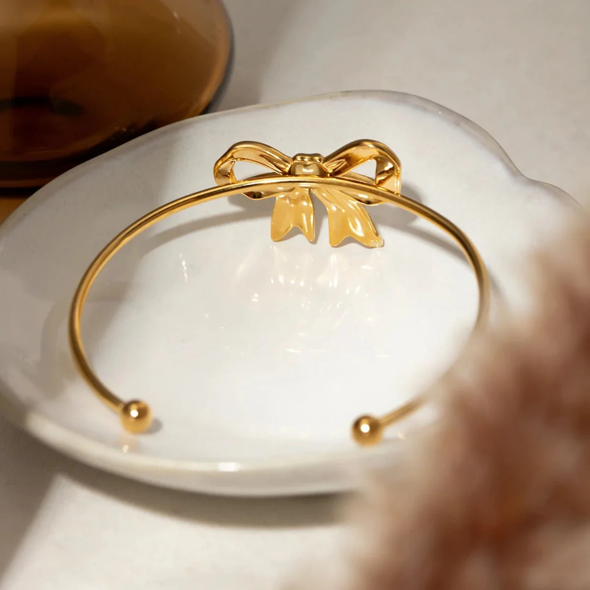 Feminine Bow Cuff Bracelets - Image 6