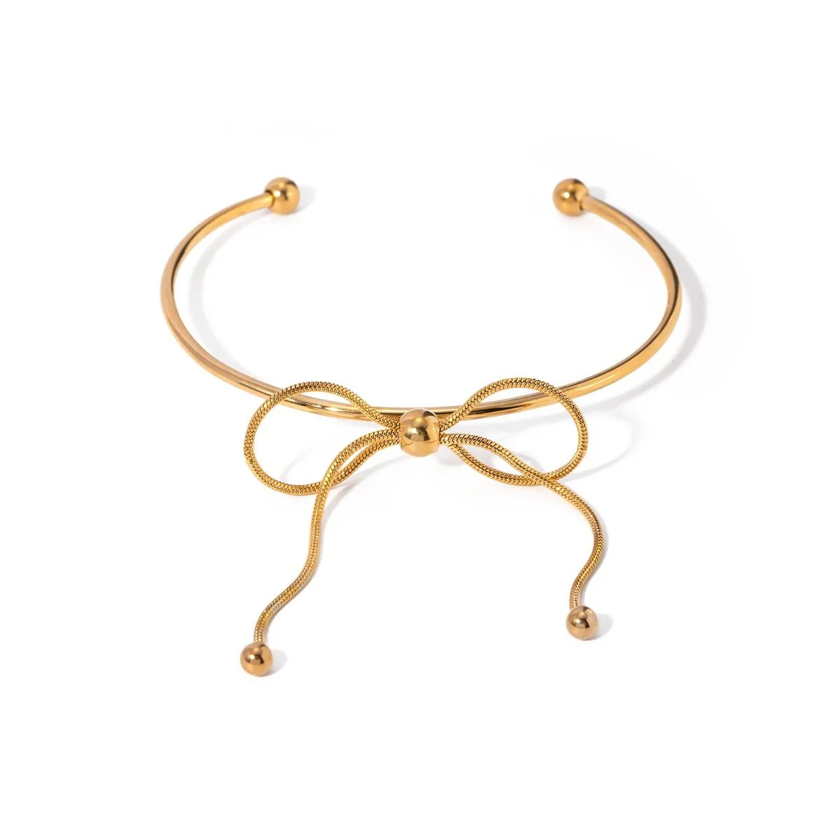 Feminine Bow Cuff Bracelets - Image 9