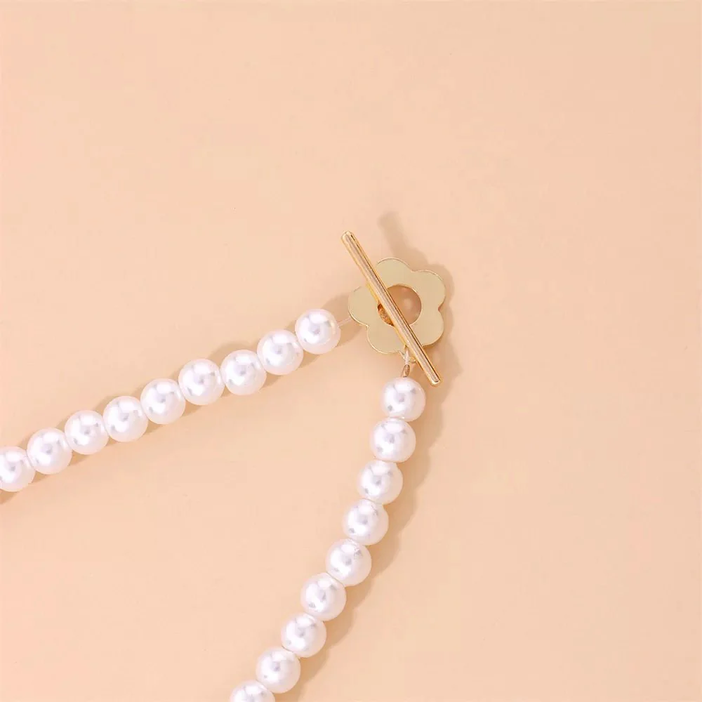 Floral Choker Flower Clasp Necklace - Image 10