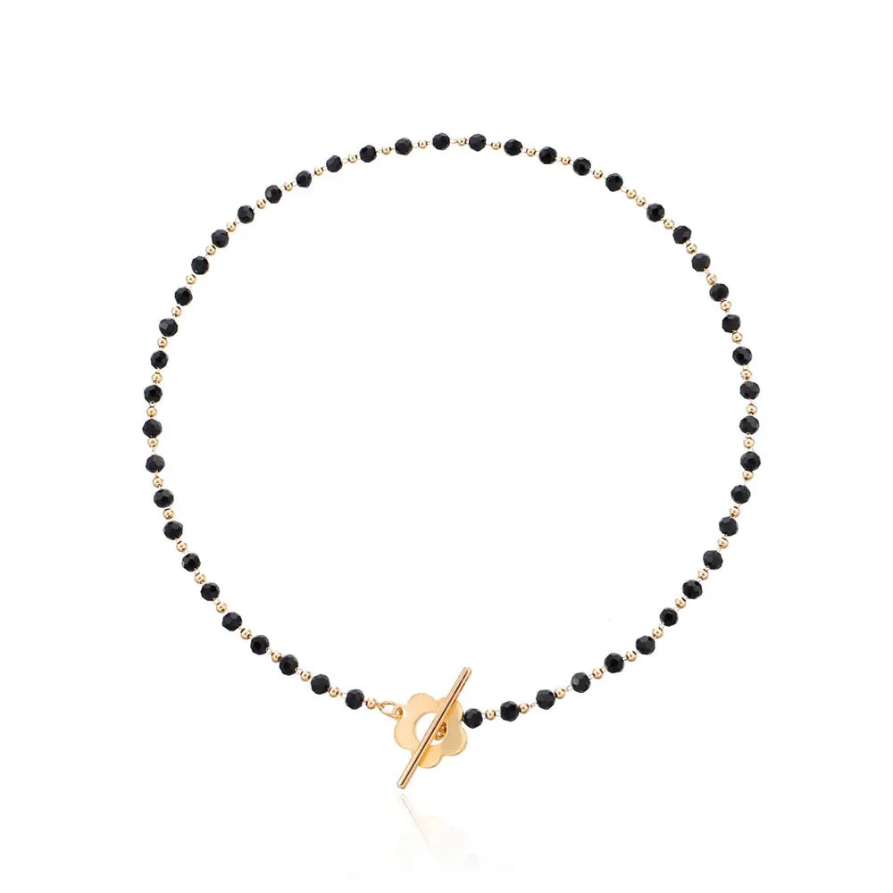 Floral Choker Flower Clasp Necklace - Image 12