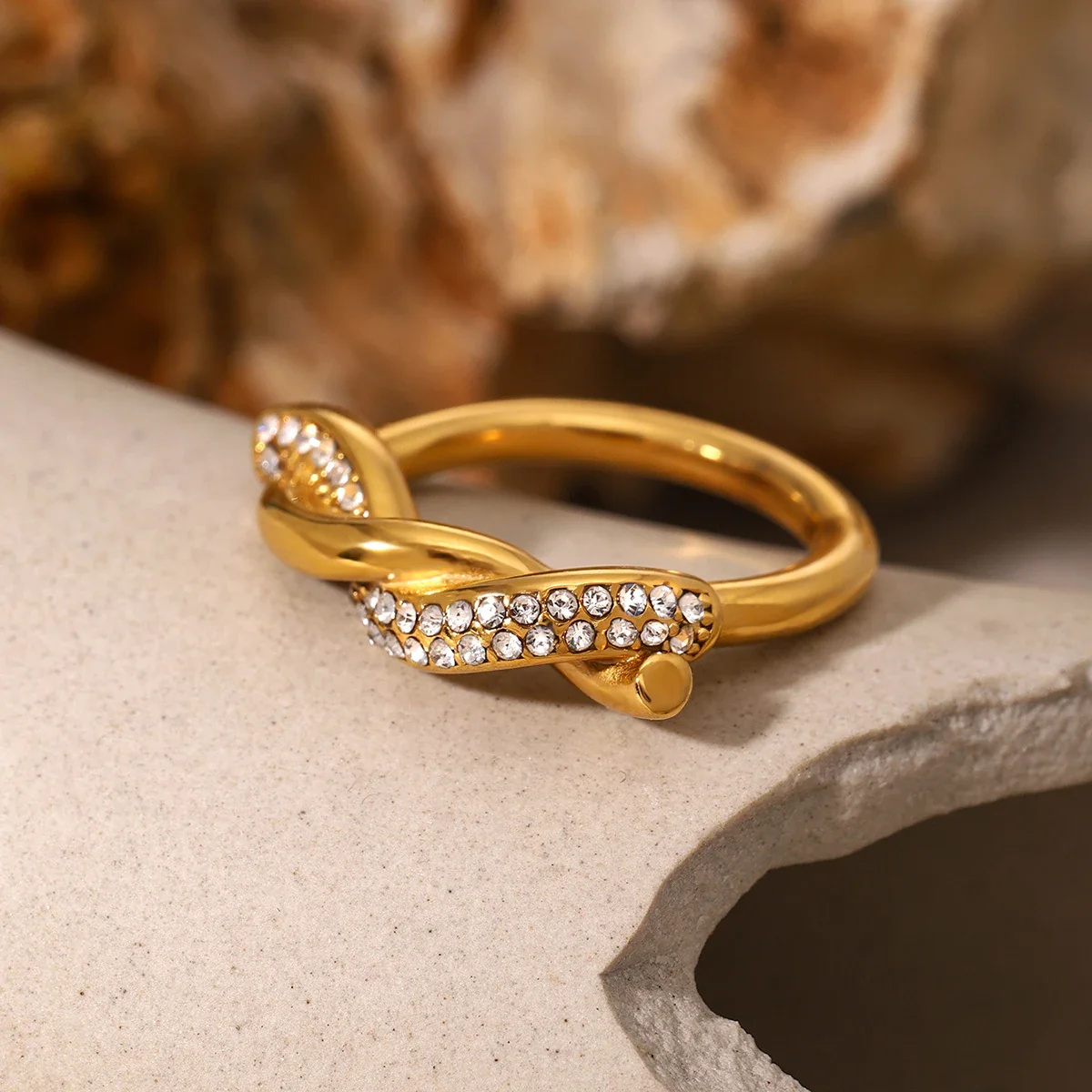 Intertwined Diamond Accent Ring - Image 4