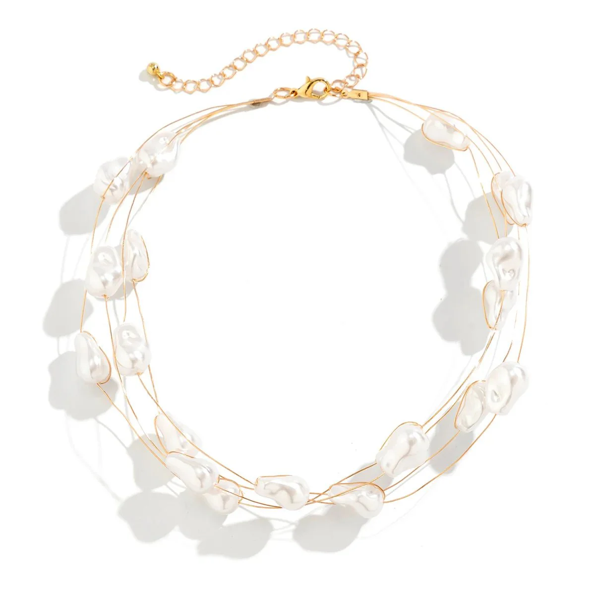 Layered Strung Pearls Bracelet and Necklace - Image 7