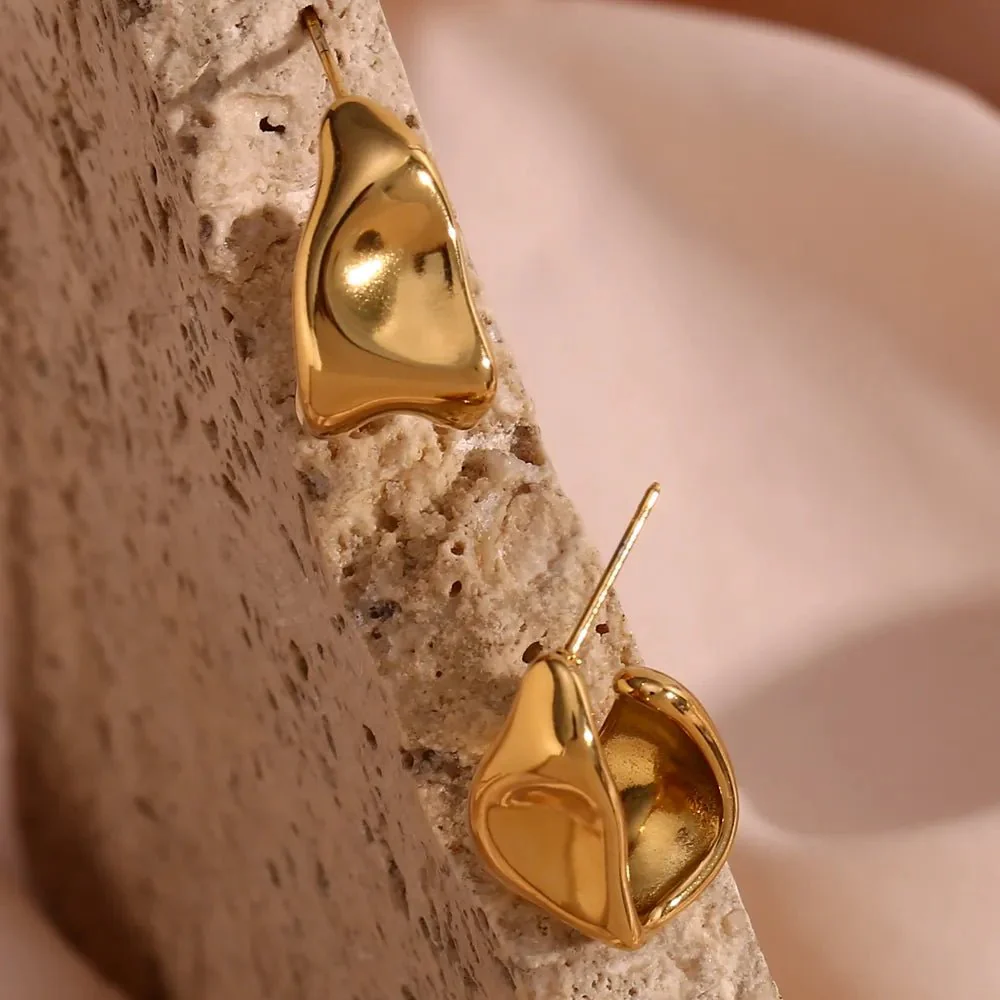 Melting Abstract Dainty Earrings - Image 6