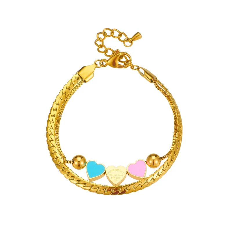 Pastel Forever Love Heart Necklace and Bracelet - Image 11
