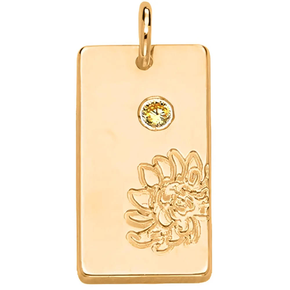 Personalized Name Dainty Satellite Chain Birth Flower & Stone Necklace - Image 24