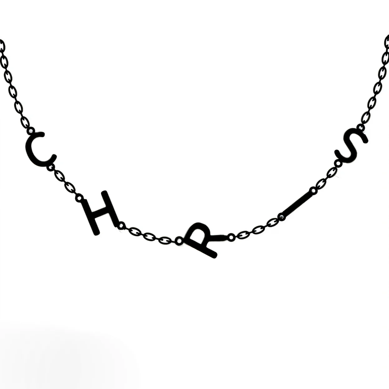 Personalized Off Center Letter Necklace - Image 12