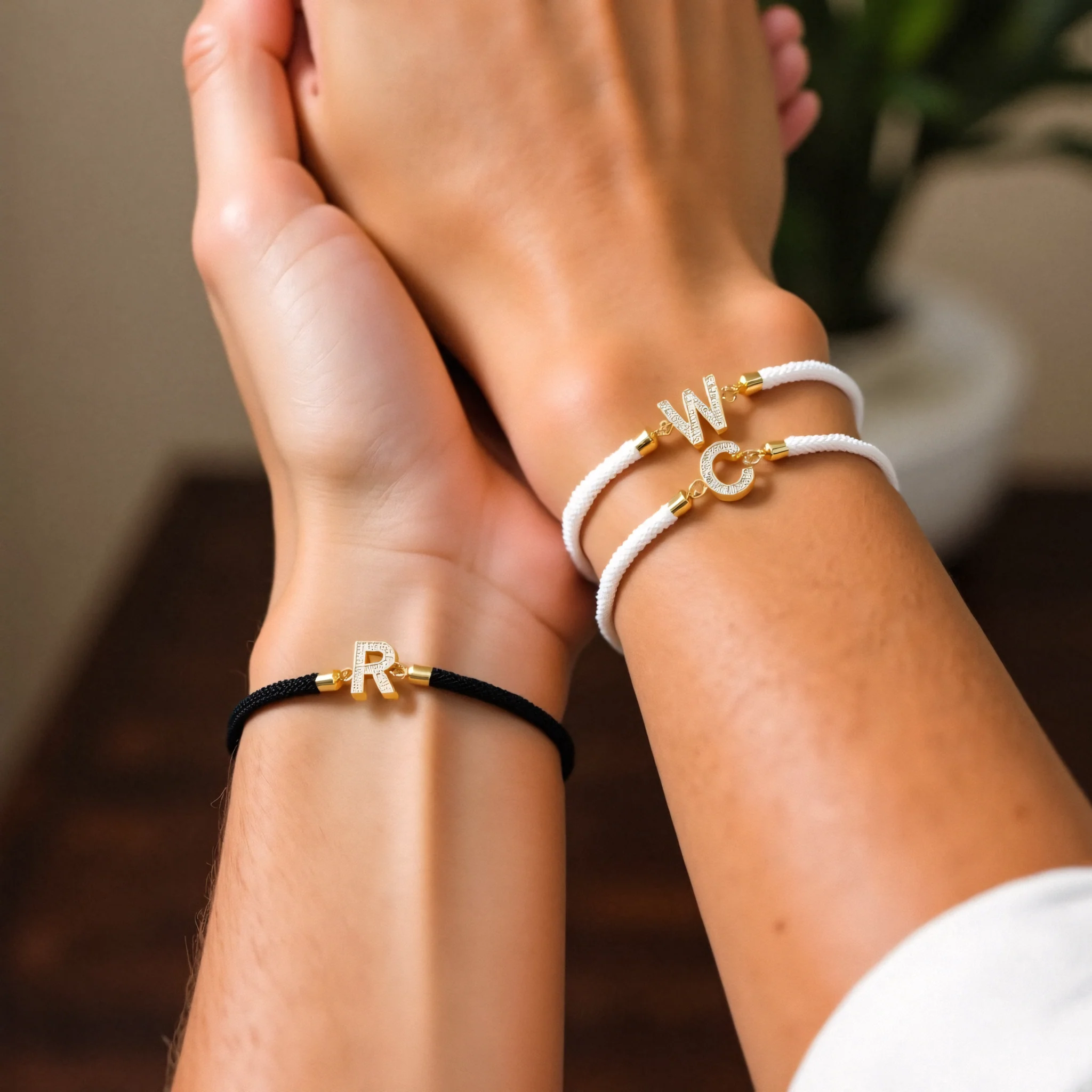 Personalized Unity Diamond Initial Bracelet - Image 3