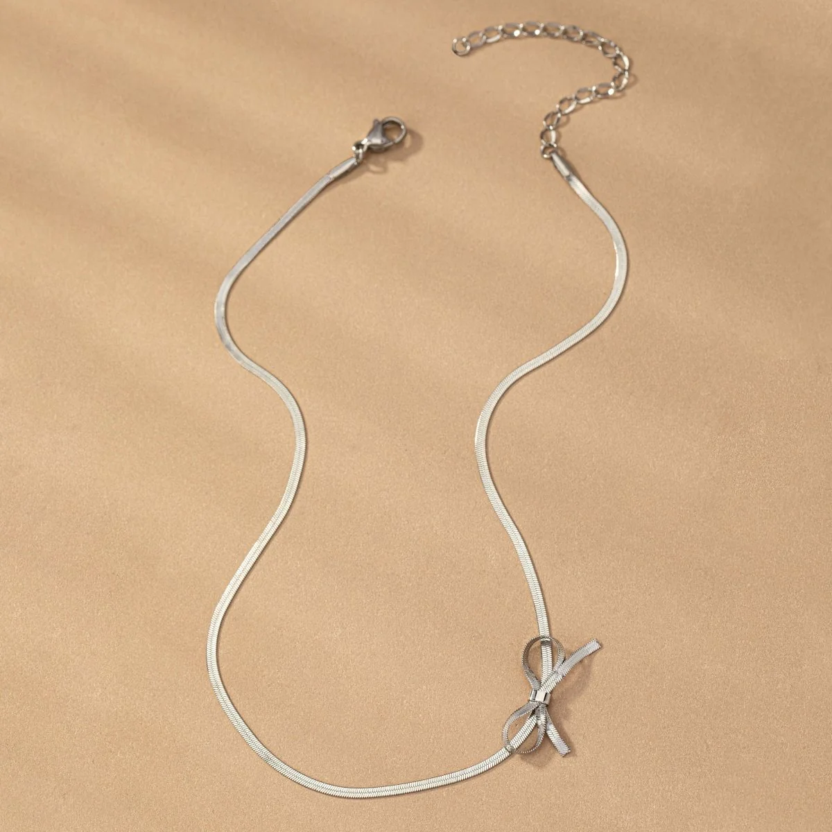 Romantic Dainty Bow Necklace - Image 8