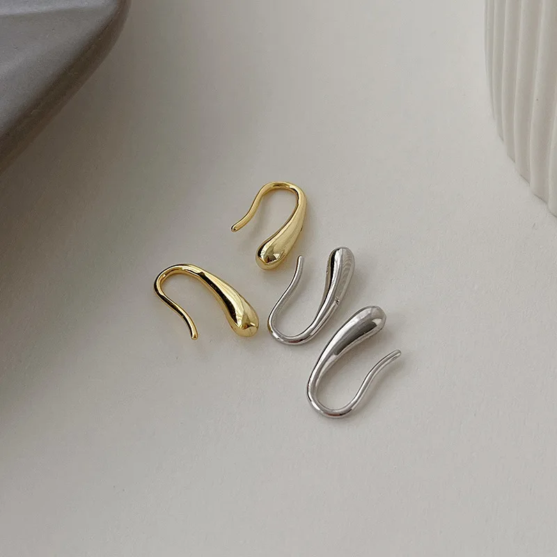 S925 Dainty Droplet Hook Earrings - Image 6