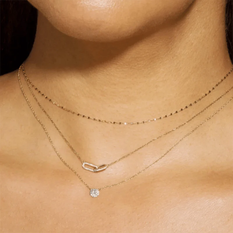 S925 Forever Linked Diamond Contrast Necklace - Image 2