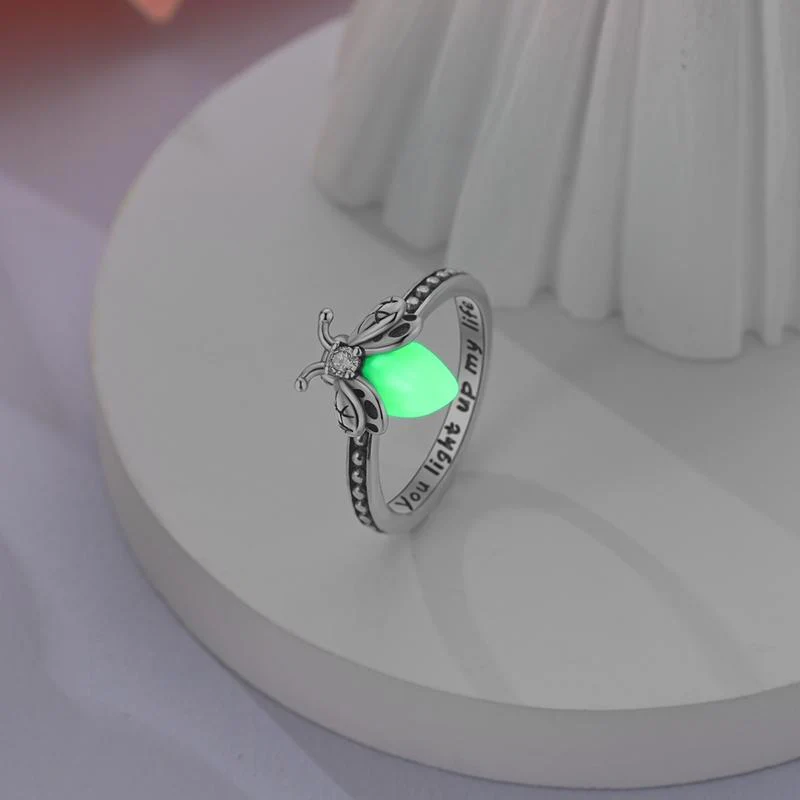 S925 Glowing Lume Firefly Ring - Image 3