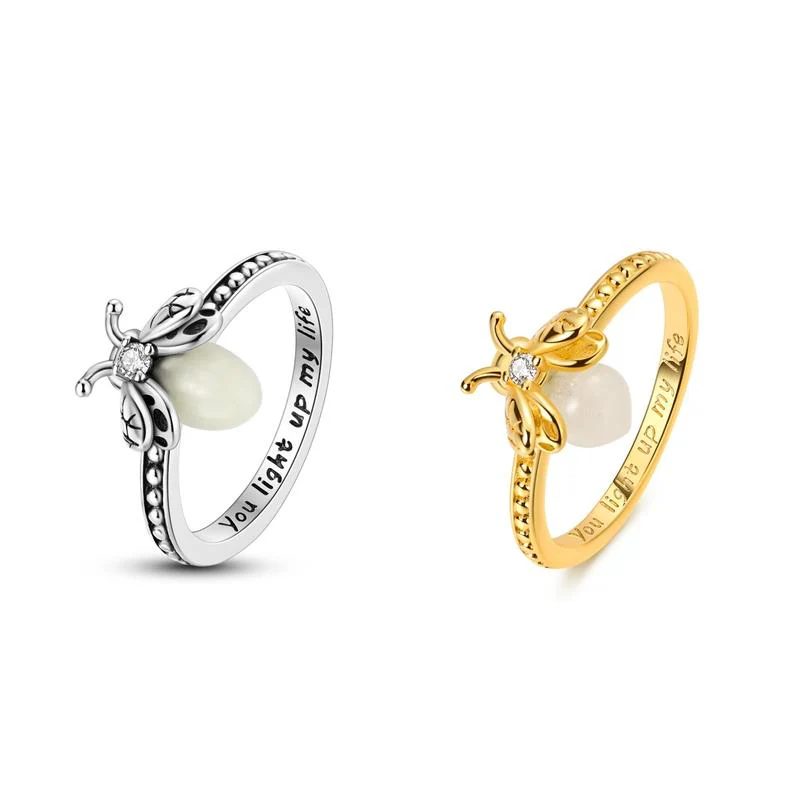 S925 Glowing Lume Firefly Ring - Image 8