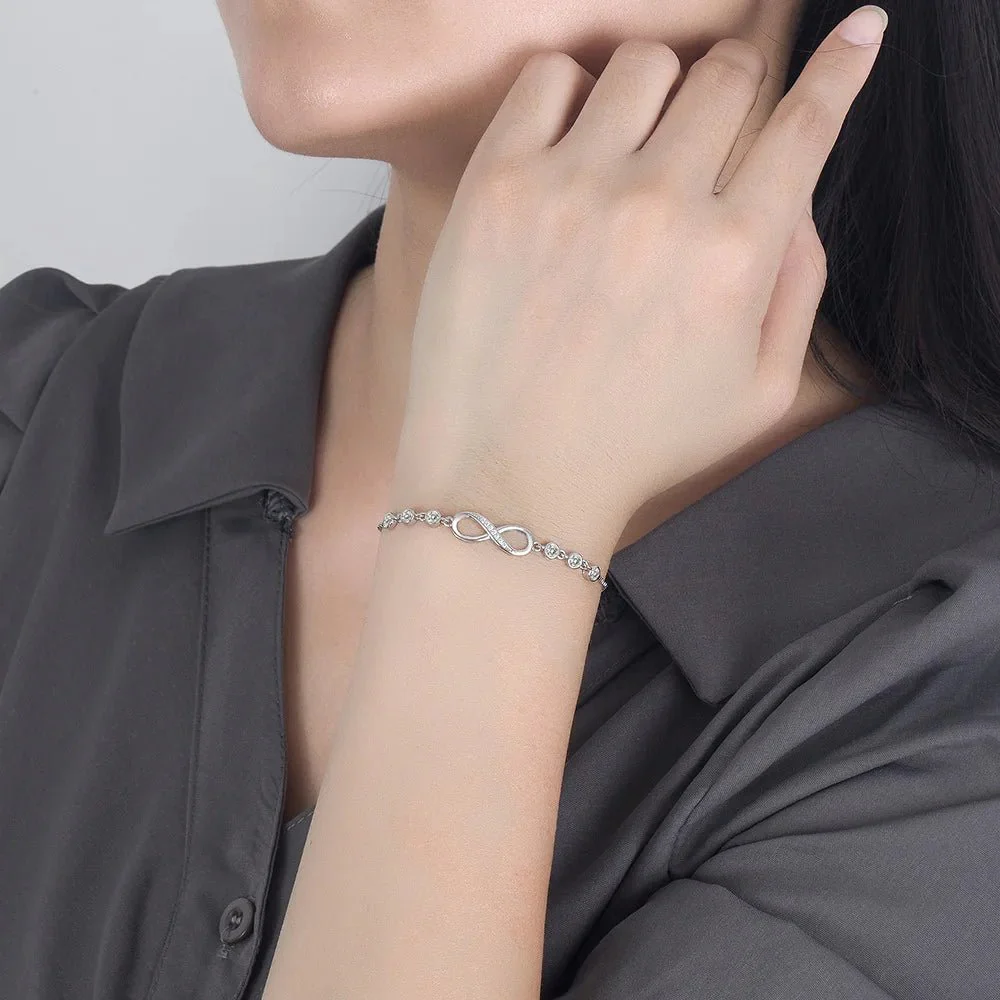 S925 Infinity Diamond Love Bracelet