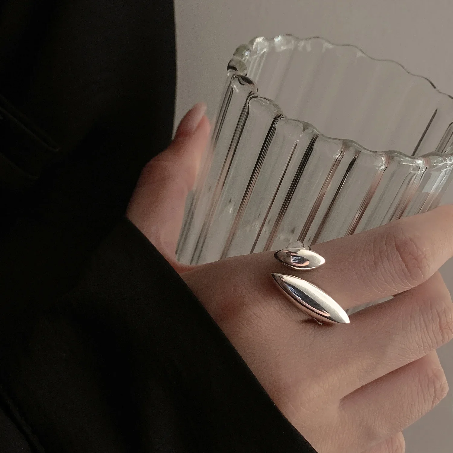 S925 Modern Geometric Elegance Rings - Image 2
