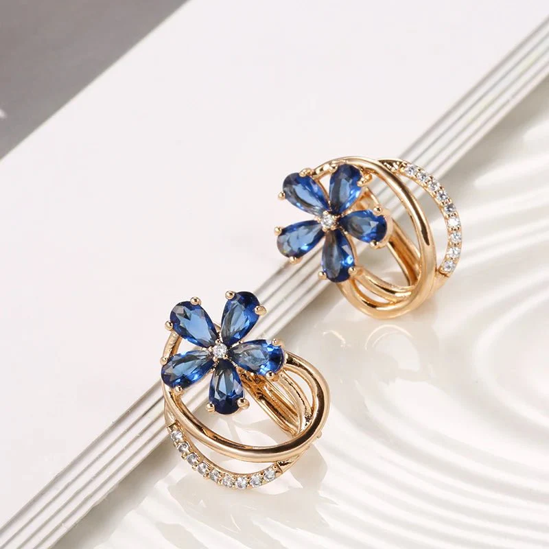 Spring Aurora Floral Earrings - Image 4